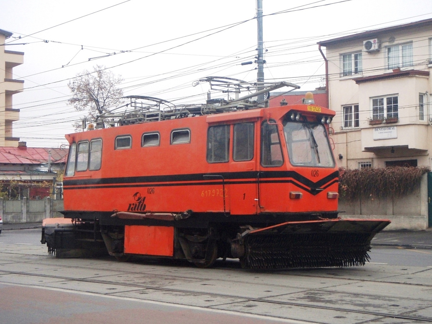 Snow-sweeper tram #026